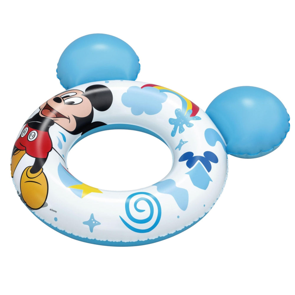 Inflatable Mickey Mouse swim ring for children with ears, blue, Bestway 9102K (2)