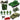 Military set soldiers tank vehicle cannon 13-piece