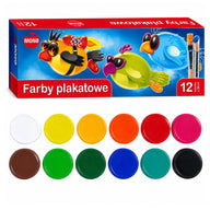 MONA School Opaque Watercolors 12 colors x 20 ml
