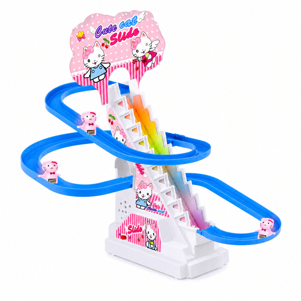 Slide for kittens, moving stairs, figures, lights, sounds (2)