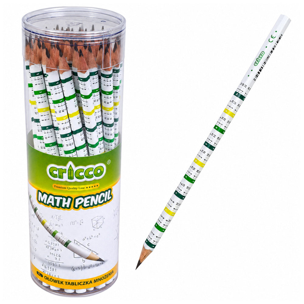 CRICCO triangular pencil with multiplication table HB
