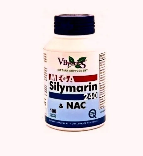 V.byotic Mega Silymarin 240 and Glutathione Radish 100 Caps