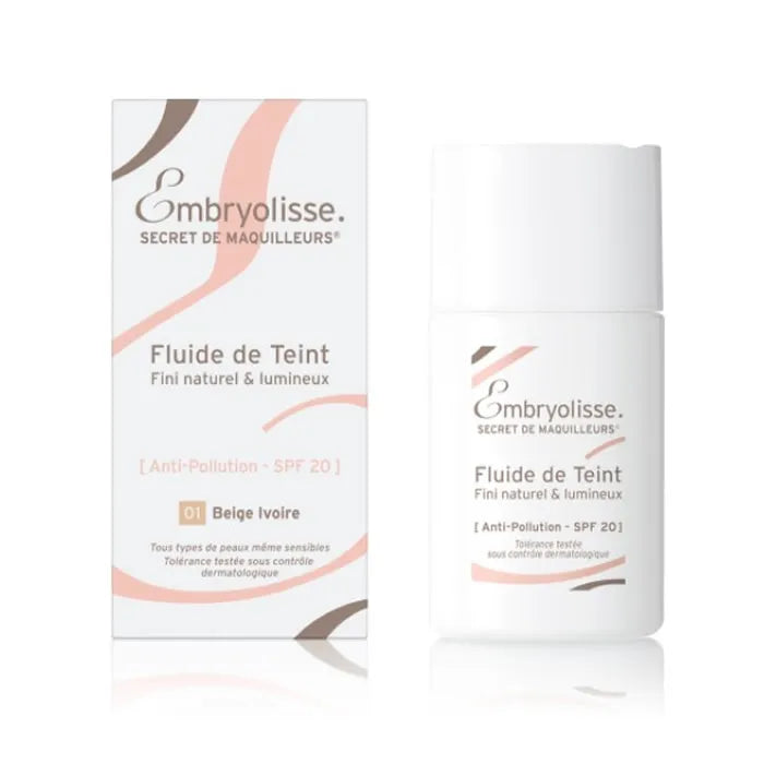 Embryolisse Foundation Fluid SPF20 01 Ivory Beige