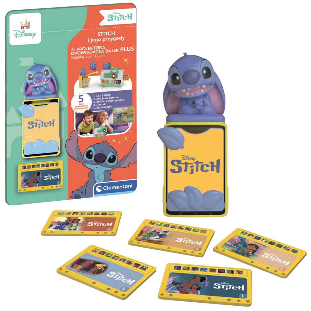 DISNEY PLUS Projector Stories – Stitch – Polish Language Clementoni 50457