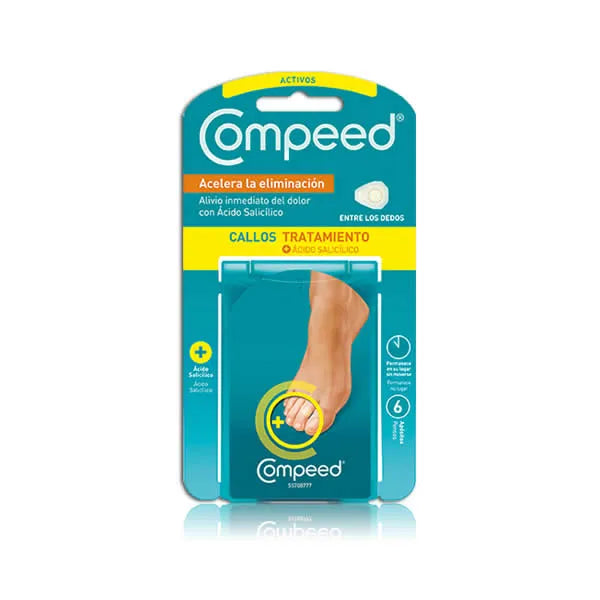 Compeed Corn Plasters Active Between Toes (With Salicylic Acid) 6 units