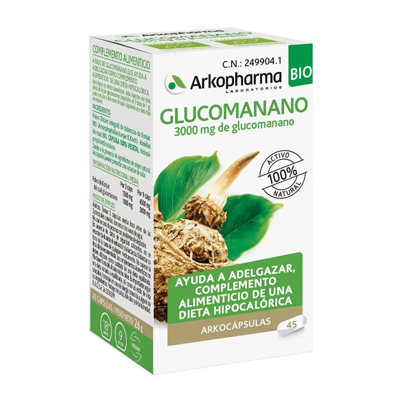 Arkopharma Glucomannan Organic 45 Capsules