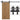 Sliding door hardware kit, rustic design, carbon steel, 200x4x0.6 cm, up to 90 kg, black
