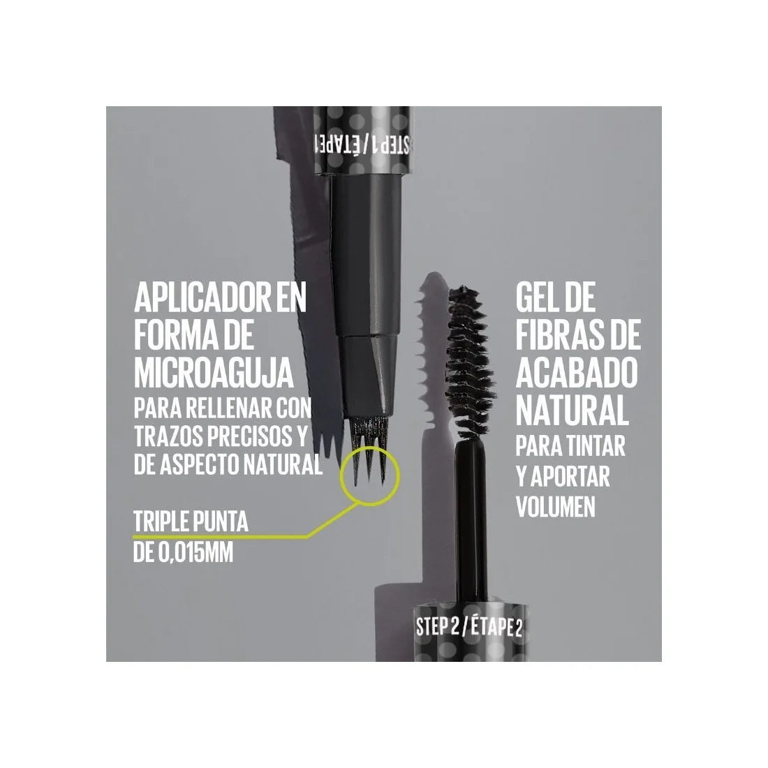 Maybelline Brow Insert Medium Brown 1 ct