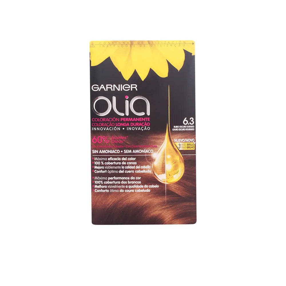 Garnier Olia Permanent Hair Color 7.3 Golden Dark Blonde