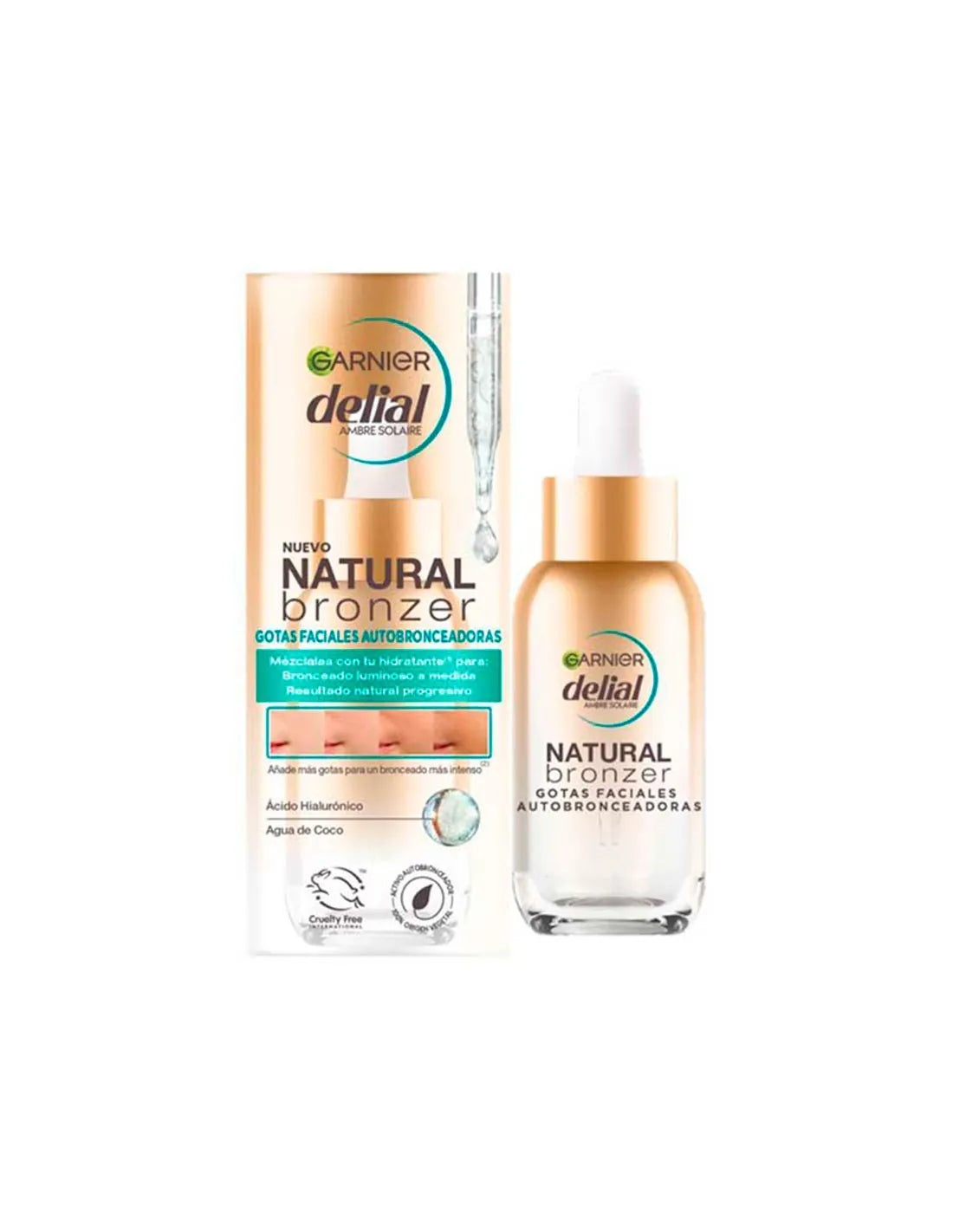 Delial Natural Bronzer Self-Tanning Face Drops 30ml