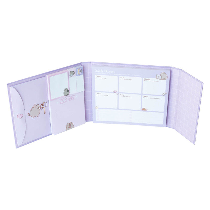 Pusheen - Weekly Planner with Sticky Notes from the Moments Collection (19.3 x 16.5 cm)