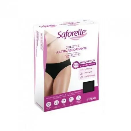 Saforelle Ultra-Absorbent Period Panties Black Size M