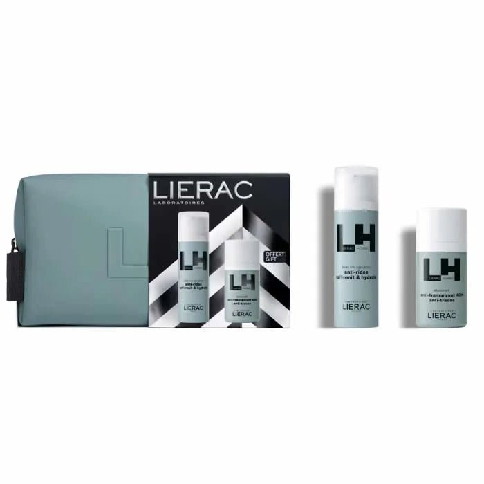 Lierac Homme Global Anti-Aging Fluid 50ml 3-Piece Set