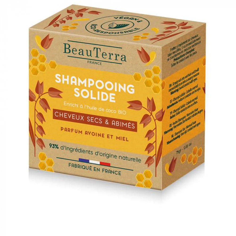 Beauterra Solid Oat and Honey Shampoo 75g
