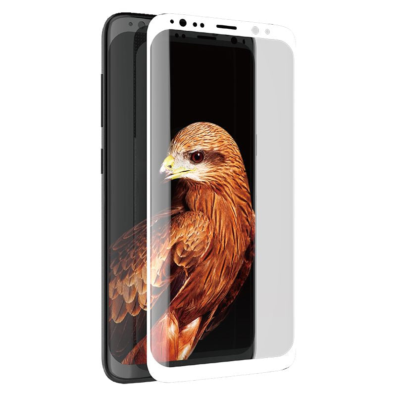 X-Doria Armour 3D Glass - 9H Tempered Glass Screen Protector for Samsung Galaxy S8 (White Edge)