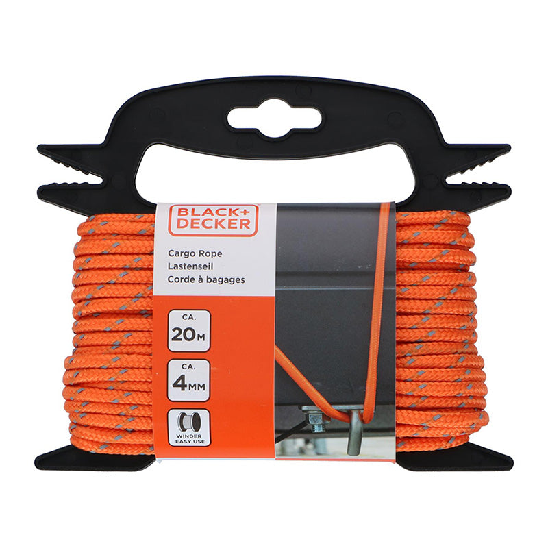 Black&Decker - Reflective bungee cord + reel 4mm / 20m