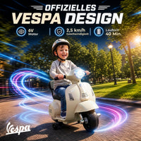 Electric Motorcycle for Kids Mini Vespa GTS 6V Electric Motorbike with Lithium Battery Ergonomic Seat Backrest (4)