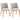 Dining chairs set of 2, upholstered kitchen chairs with linen look, for dining table, living room, cream white