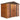 Garden shed, tool shed, garden house with window, weatherproof, wood look, steel, 152 x 235.7 x 208.7 cm, brown