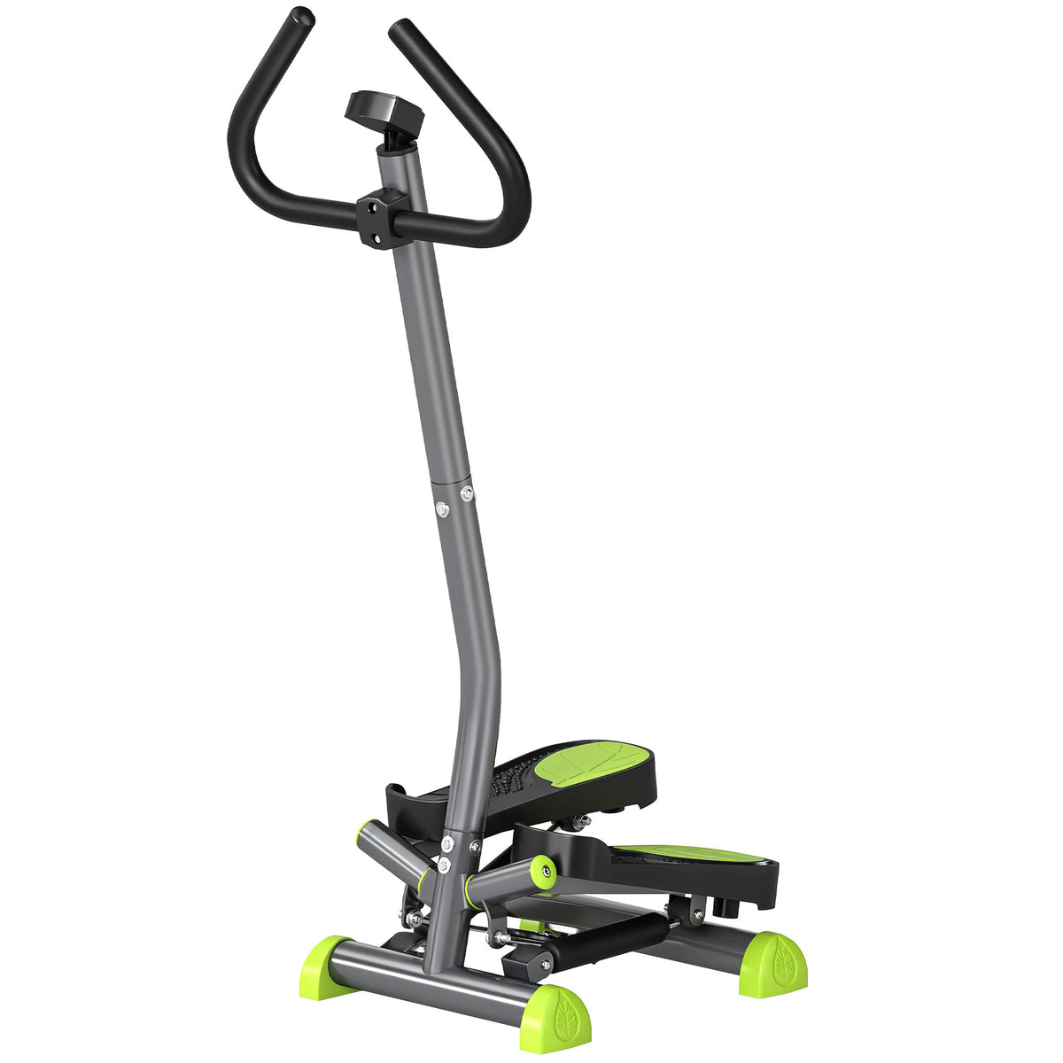 Stepper with LCD monitor 55 x 44 x 108cm Steel Grey+Green+Black