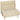 3-in-1 sleeper chair, foldable corduroy armchair with sleep function, adjustable backrest, pillow, beige