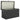 Metal Garden Box 350L Cushion Box with Double-Walled Lid 120 x 61 x 62 cm Waterproof Lockable Grey