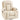Massage chair with rocking, reclining & heating function, 3 modes, swivel, cream white