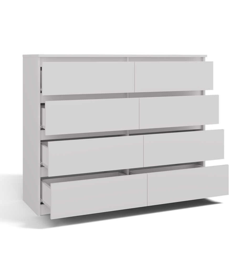 Kommode Malwa M8/120 WEISS – Produktabbildung 2