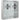 Medicine cabinet, lockable medication cabinet with 2 keys, glass door and 6 shelves, 48 x 46 x 12 cm, silver