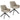 Dining chairs set of 2, swivel kitchen chair with armrests, metal frame for living room, dining room, beige