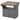 Folding table rolling cabinet, two folding table sides, cabinet compartment, 4 casters, light gray + dark brown