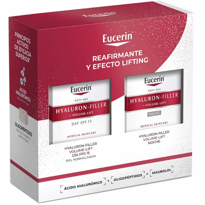 Eucerin Hyaluron-Filler Volume-Lift Day Cream SPF15 50ml 2-Piece Set