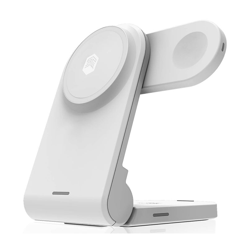 STM ChargeTree MAG - 3-in-1 mobile wireless charger with MagSafe (white) (2)