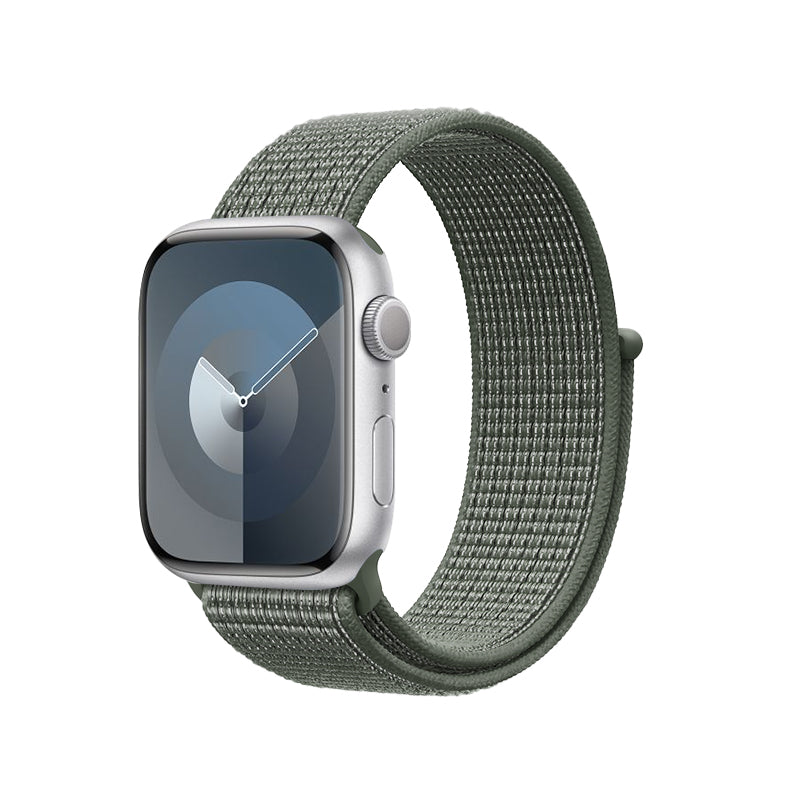 Crong Nylon - sport strap for Apple Watch 44/45/46/49 mm (military green)