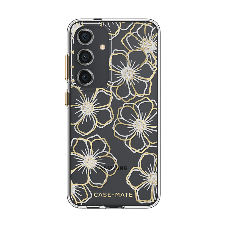 Case-Mate Floral Gems - case for Samsung Galaxy S24 (gold)