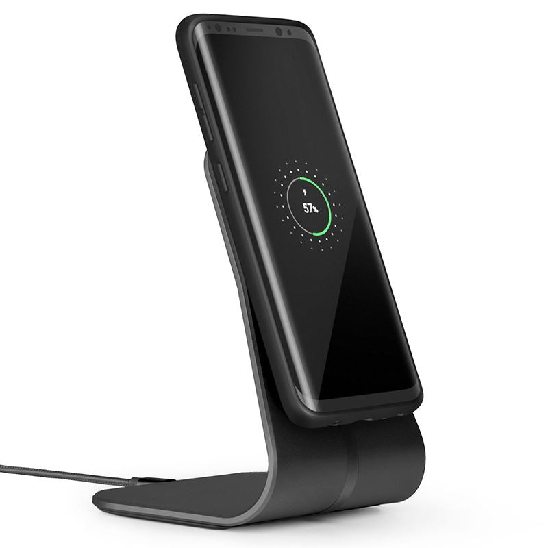 XVIDA Fast Charging Desk Stand - Inductive charger for Samsung Quick Charge 2.0 (Black) (2)