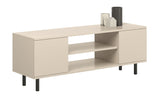 Focus cashmere RTV cabinet 135 cm - black legs