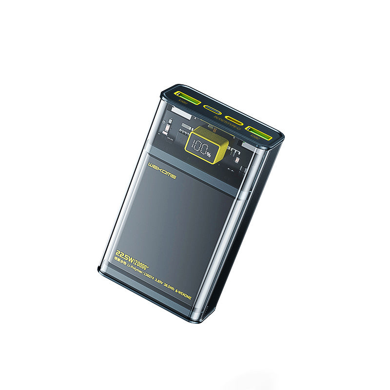 WEKOME WP-321 Vanguard Series - Power bank 20000 mAh Super Charging PD 20W + QC 22.5W (black / transparent)