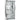 Stainless steel medicine cabinet, lockable medicine storage with 4 compartments, glass door apothecary cabinet