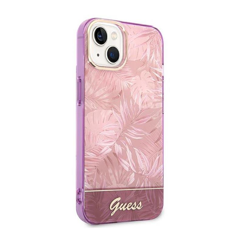Guess Jungle Case - case for iPhone 14 Plus (pink) (4)