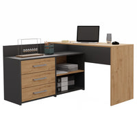Schreibtisch DANY ANTHRAZIT EICHE ARTISAN – Produktabbildung 5