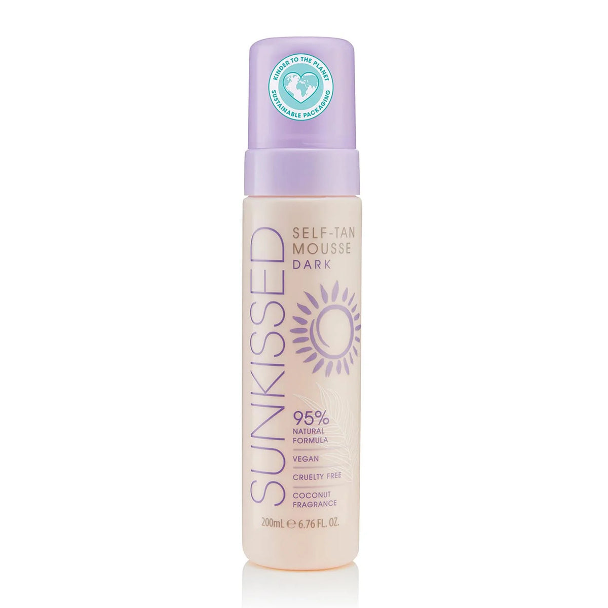 Sunkissed Self-Tan Mousse Dark Coconut Fragrance 200ml