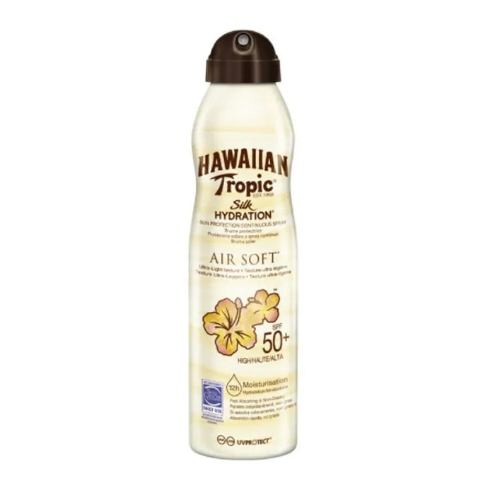 Hawaiian Tropic Silk Hydration Air Soft Sunscreen Spray SPF50+ 220ml
