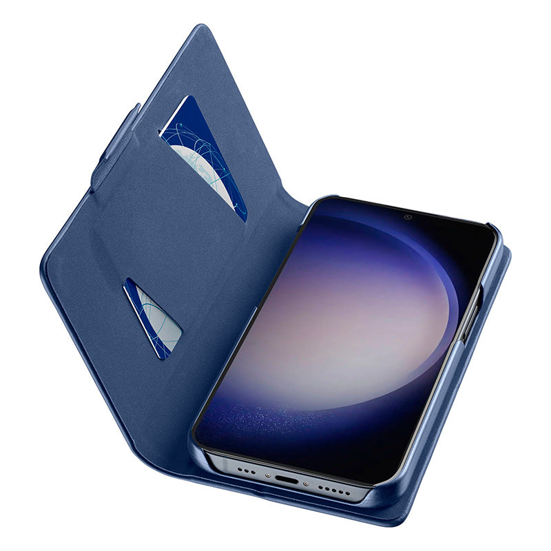 Cellularline Book Case - Case Samsung Galaxy S24 (Navy Blue) (2)