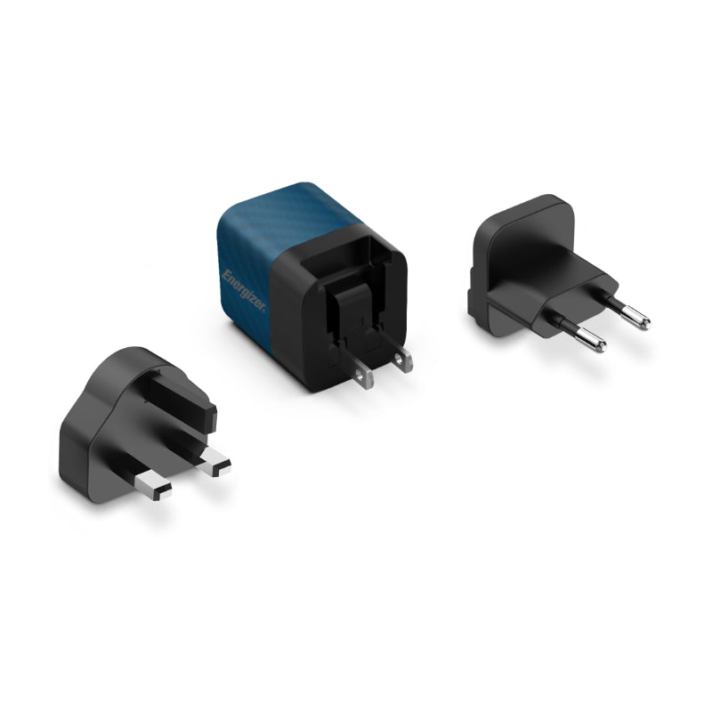 Energizer Ultimate - Multiplug EU / UK / US GaN 20W PD Wall Charger (blue) (2)