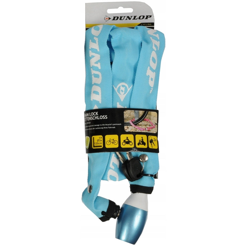Dunlop - Cable lock for bicycles 120 cm (blue)