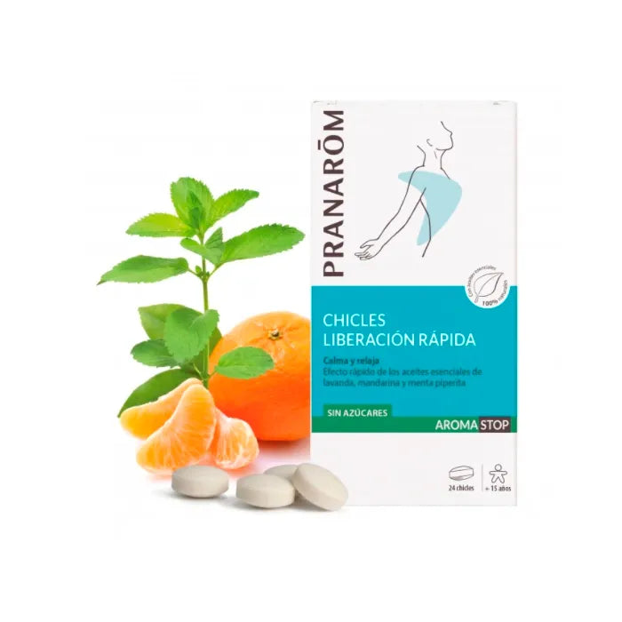 Pranarom Aromastop Quick Release Chewing Gum 24 pcs