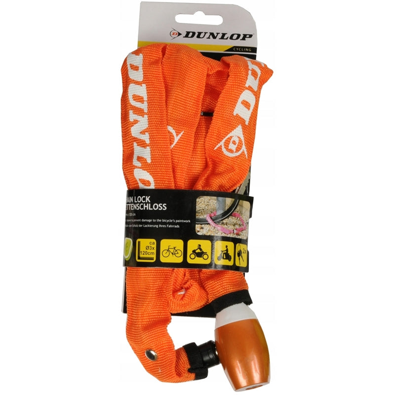 Dunlop - Bicycle lock cable 120 cm (orange)