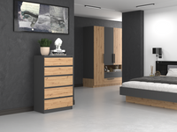 Kommode Malwa M5 ANTHRAZIT ARTISAN – Produktabbildung 3