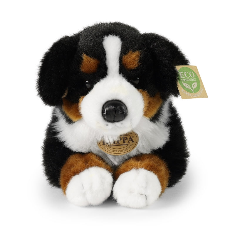 Rappa - Realistic plush Bernese Mountain Dog, lying, 34 cm, eco-friendly (2)